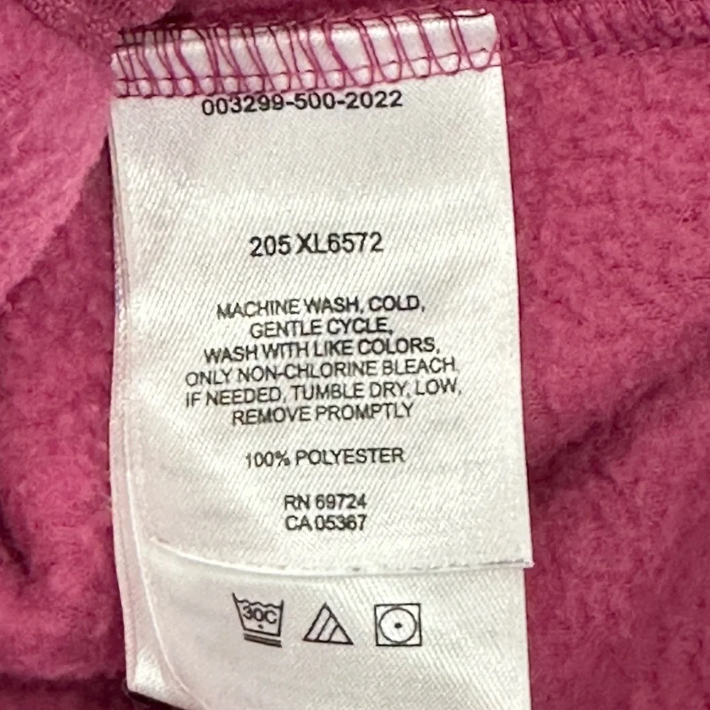 Columbia Girls Kids Youth Medium Full Zip Fleece Jacket Hoodie Kangaroo Pocket